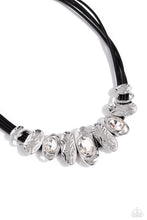 Load image into Gallery viewer, Sliding Splendor - Black &amp; White Rhinestone Necklace - The Jazzy T Collections
