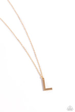 Load image into Gallery viewer, Leave Your Initials - Gold &quot;L&quot; Necklace - The Jazzy T Collections
