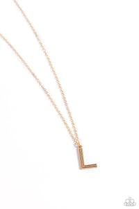 Leave Your Initials - Gold "L" Necklace - The Jazzy T Collections