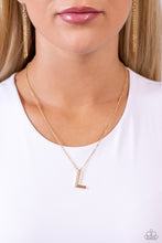 Load image into Gallery viewer, Leave Your Initials - Gold &quot;L&quot; Necklace - The Jazzy T Collections
