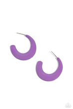 Load image into Gallery viewer, Fun-Loving Feature - Purple Earrings Paparazzi Accessories
