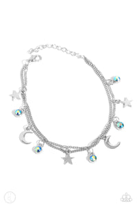 Stellar Sashay - Blue Anklet Paparazzi Accessories