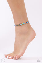 Load image into Gallery viewer, Seize the Shapes - Blue Anklet Paparazzi Accessories
