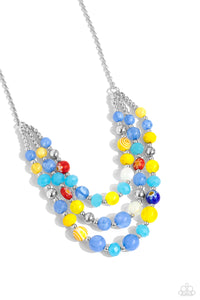 Summer Scope - Blue Multi Necklace - The Jazzy T Collections