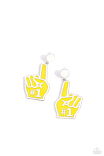 Load image into Gallery viewer, My Number One - Yellow Earrings - The Jazzy T Collections
