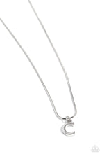 Load image into Gallery viewer, Seize the Initial - Silver &quot;C&quot; Necklace - The Jazzy T Collections
