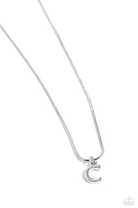 Seize the Initial - Silver "C" Necklace - The Jazzy T Collections