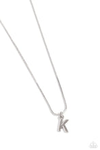 Load image into Gallery viewer, Seize the Initial - Silver &quot;K&quot; Necklace - The Jazzy T Collections
