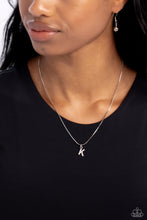 Load image into Gallery viewer, Seize the Initial - Silver &quot;K&quot; Necklace - The Jazzy T Collections
