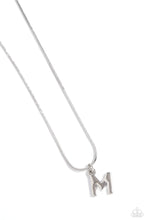 Load image into Gallery viewer, Seize the Initial - Silver &quot;M&quot; Necklace - The Jazzy T Collections
