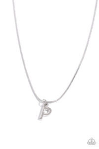 Seize the Initial - Silver "P" Necklace - The Jazzy T Collections