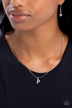 Load image into Gallery viewer, Seize the Initial - Silver &quot;P&quot; Necklace - The Jazzy T Collections
