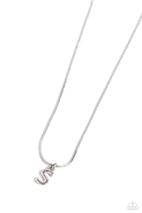 Seize the Initial - Silver "S" Necklace - The Jazzy T Collections