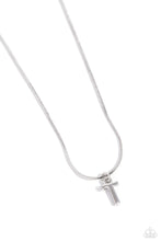 Load image into Gallery viewer, Seize the Initial - Silver &quot;T&quot; Necklace - The Jazzy T Collections
