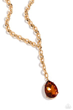 Load image into Gallery viewer, Benevolent Bling - Gold Topaz Necklace - The Jazzy T Collections
