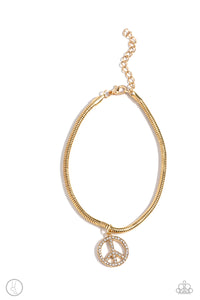 Pampered Peacemaker - Gold Anklet Paparazzi Accessories