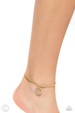 Load image into Gallery viewer, Pampered Peacemaker - Gold Anklet Paparazzi Accessories
