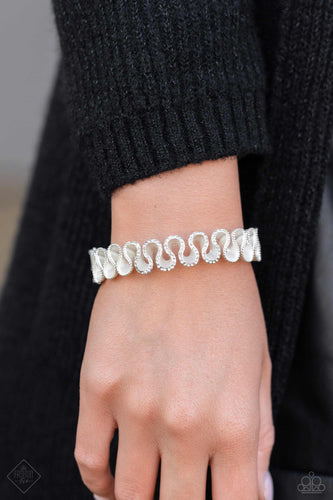 Scrunched Surety - White Ring - Fashion Fix November 2023 - The Jazzy T Collections