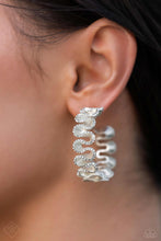 Load image into Gallery viewer, Resolutely Ruffled - White Earrings - Fashion Fix November 2023 - The Jazzy T Collections
