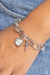 Guess Now Its INITIAL - White "T"  Bracelet - The Jazzy T Collections