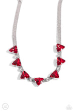 Load image into Gallery viewer, Strands of Sass - Red Rhinestone Necklace - The Jazzy T Collections
