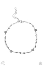 Load image into Gallery viewer, Highlighting My Heart - Silver Anklet Paparazzi Accessories
