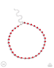 Load image into Gallery viewer, Dancing Dalliance - Red Choker Necklace Paparazzi Accessories
