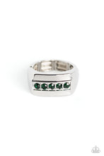 Load image into Gallery viewer, BRAWL For One - Green Rhinestone Ring - The Jazzy T Collections
