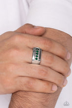 Load image into Gallery viewer, BRAWL For One - Green Rhinestone Ring - The Jazzy T Collections
