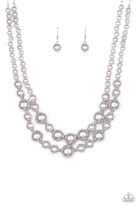 The More The Modest - Silver Pearl Necklace - The Jazzy T Collections