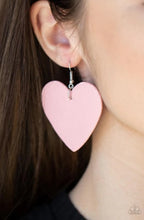 Load image into Gallery viewer, Country Crush - Pink  Heart Earrings - The Jazzy T Collections
