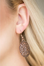 Load image into Gallery viewer, Wistfully Whimsical - Copper Filigree Earrings - The Jazzy T Collections
