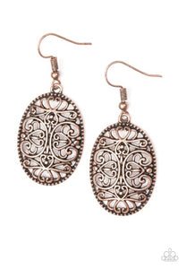 Wistfully Whimsical - Copper Filigree Earrings - The Jazzy T Collections