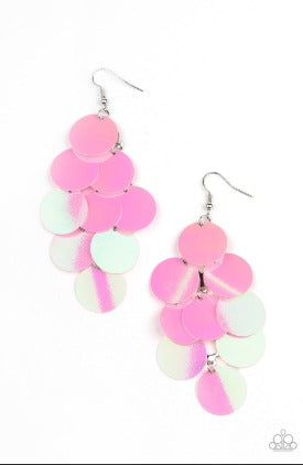 Mermaid Shimmer - Pink Earrings - The Jazzy T Collections