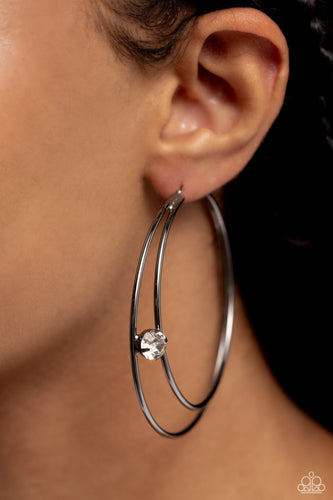 Theater HOOP - Black Hoop Earrings - The Jazzy T Collections