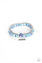 Load image into Gallery viewer, EYE Have A Dream - Blue Bracelet - The Jazzy T Collections
