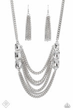 Load image into Gallery viewer, Come CHAIN or Shine - White Rhinestone Necklace - March 2023 Fashion Fix - The Jazzy T Collections
