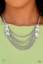 Load image into Gallery viewer, Come CHAIN or Shine - White Rhinestone Necklace - March 2023 Fashion Fix - The Jazzy T Collections
