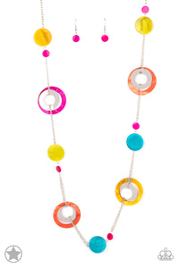 Kaleidoscopically Captivating - Multi Blockbuster Necklace - The Jazzy T Collections