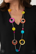 Load image into Gallery viewer, Kaleidoscopically Captivating - Multi Blockbuster Necklace - The Jazzy T Collections
