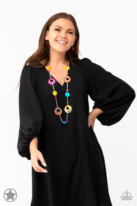 Kaleidoscopically Captivating - Multi Blockbuster Necklace - The Jazzy T Collections