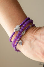 Load image into Gallery viewer, Paparazzi Jewelry Really Romantic - Purple Stretchy Bracelet
