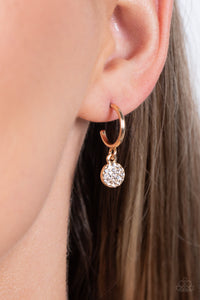 Bodacious Ballroom - Gold Rhinestone Hoop Earrings - The Jazzy T Collections