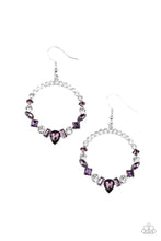 Load image into Gallery viewer, Revolutionary Refinement - Purple Rhinestone Earrings - The Jazzy T Collections
