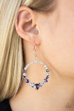 Load image into Gallery viewer, Revolutionary Refinement - Purple Rhinestone Earrings - The Jazzy T Collections
