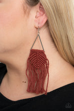 Load image into Gallery viewer, Macrame Jungle - Brown Earrings - The Jazzy T Collections
