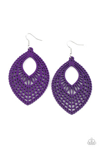 One Beach At A Time - Purple Earring - The Jazzy T Collections