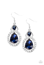 Load image into Gallery viewer, Double The Drama - Blue Earring - The Jazzy T Collections
