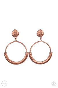 Paparazzi Jewelry Rustic Horizons - Copper Clip Earring