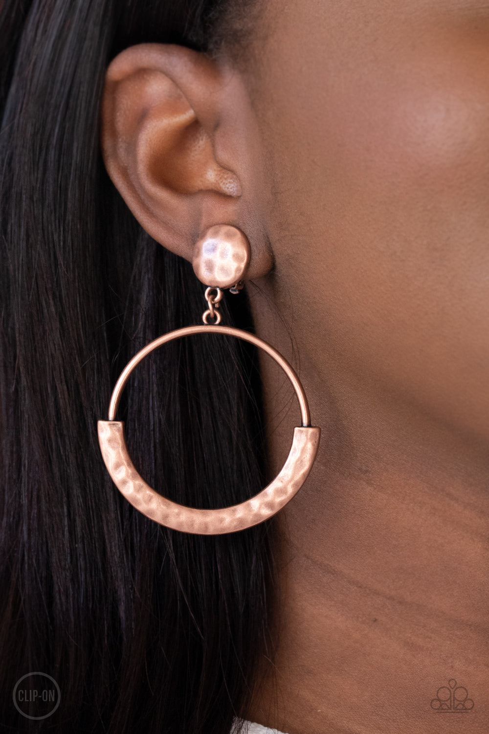 Paparazzi Jewelry Rustic Horizons - Copper Clip Earring